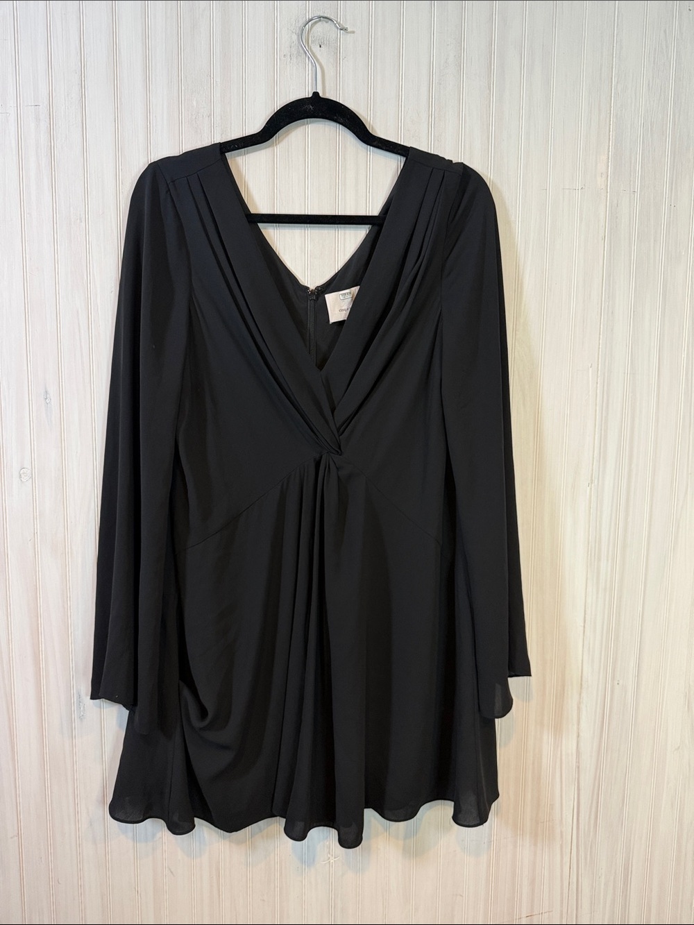 CINQ A SEPT CECIL TWIST FRONT LONG SLEEVE MINI DRESS 10 - Picture 3 of 7